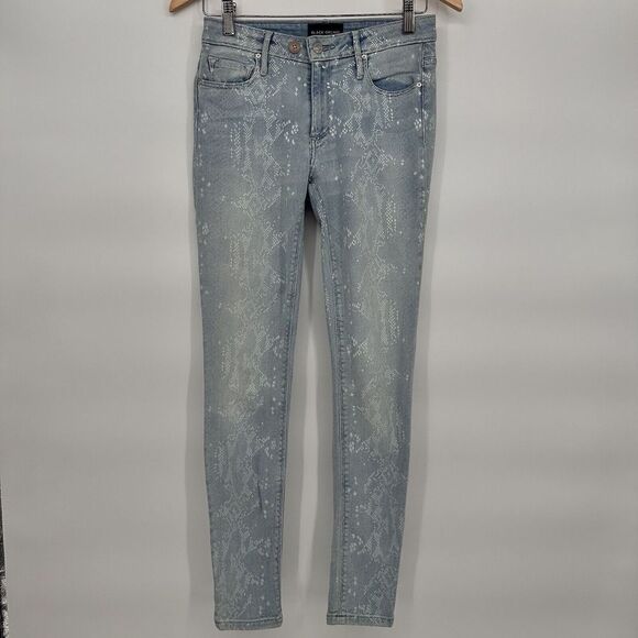 Black Orchid Skinny Jeans Womens 25 Mid Rise Light Blue Denim - Picture 3 of 13